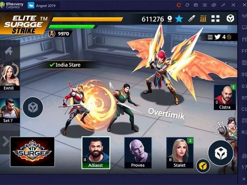 Elite Surge Strike gameplay screenshot showing intense battle action